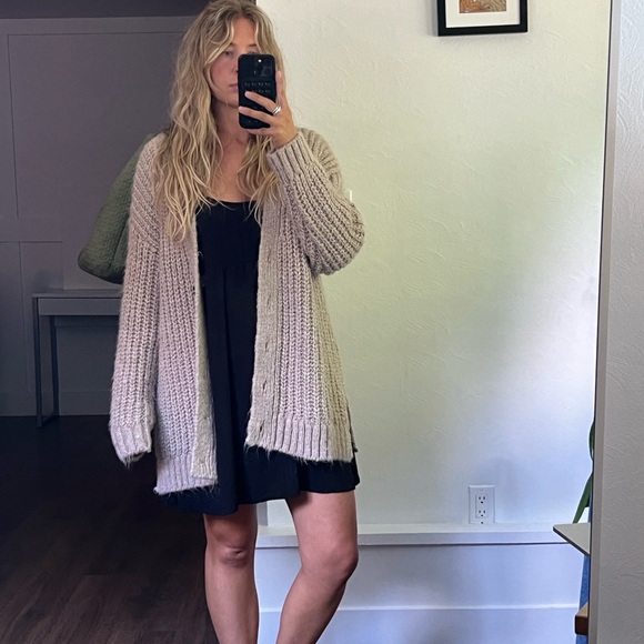 Chunky knit cardigan with buttons - Picture 5 of 5